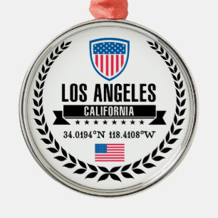 Los Angeles Julgransprydnad Metall