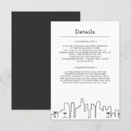 Los Angeles, Kalifornien Bröllop | Gästuppgifter Inbjudningar