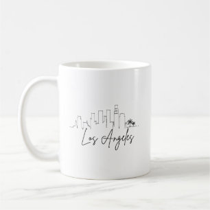 Los Angeles, Kalifornien   City Stylized Skyline Kaffemugg