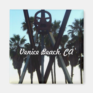 Los Angeles Kalifornien för Venedig strandhimmel Magnet