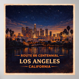 Los Angeles Kalifornien Hundraårsjubileum Poster