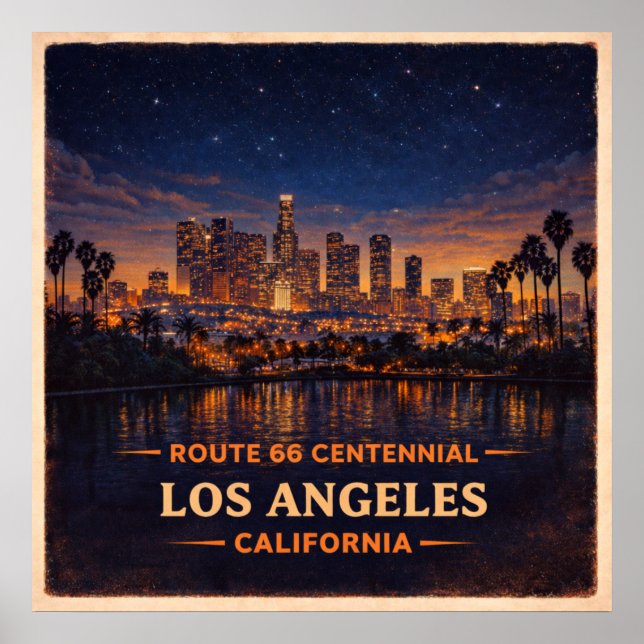Los Angeles Kalifornien Hundraårsjubileum Poster (Framsidan)