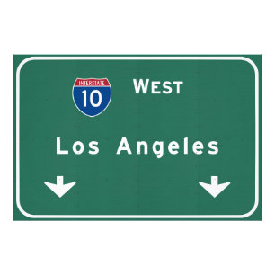 Los Angeles Kalifornien Interstate Fototryck