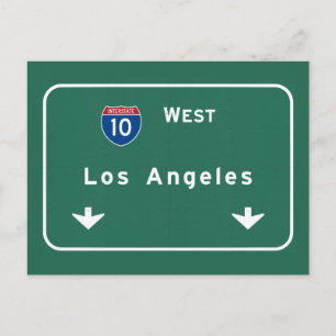 Los Angeles Kalifornien Interstate Vykort