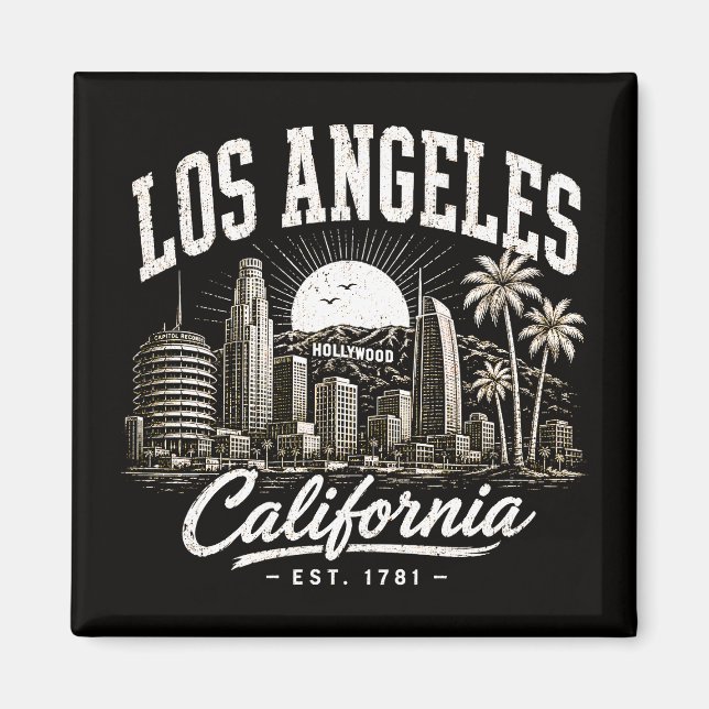 Los Angeles Kalifornien Magnet (Framsidan)