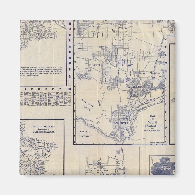 Los Angeles, Kalifornien Magnet (Framsidan)