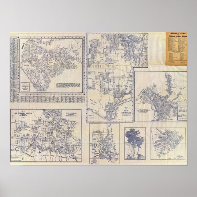 Los Angeles, Kalifornien Poster (Framsidan)