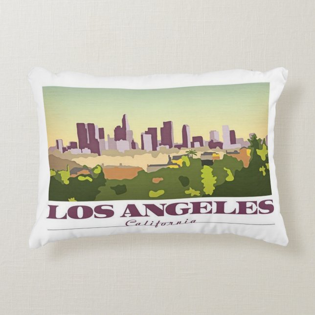 Los Angeles, Kalifornien Prydnadskudde (Framsidan)