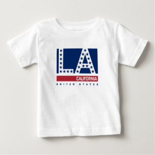 Los Angeles Kalifornien röd, vit- & Tee