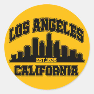 Los Angeles,Kalifornien Runt Klistermärke