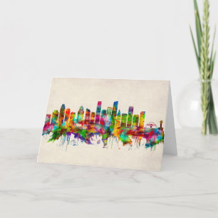 Los Angeles Kalifornien Skyline Helgkort