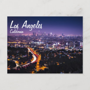 Los Angeles, Kalifornien Skyline på natten Vykort