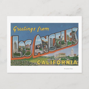 Los Angeles, Kalifornien Stora Bokstavsscener Vykort