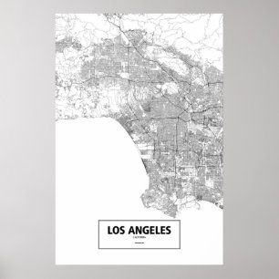 Los Angeles, Kalifornien (svart på vitt) Poster
