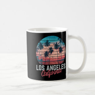 Los Angeles Kalifornien Träd Retro Sommarlov Kaffemugg