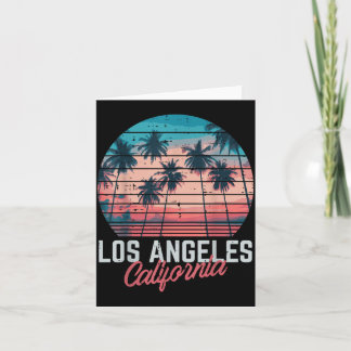Los Angeles Kalifornien Träd Retro Sommarlov Kort