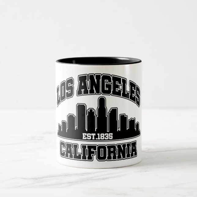 Los Angeles,Kalifornien Två-Tonad Mugg (Center)