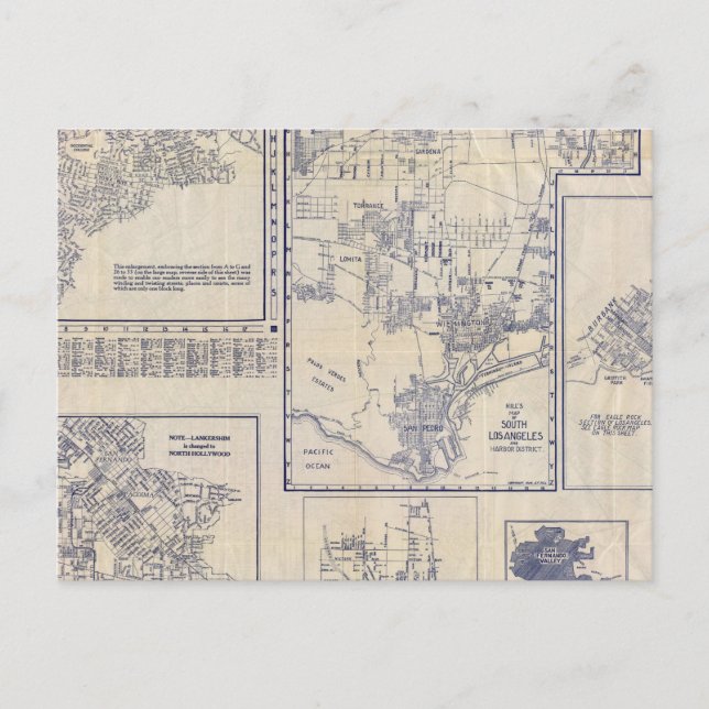 Los Angeles, Kalifornien Vykort (Framsida)