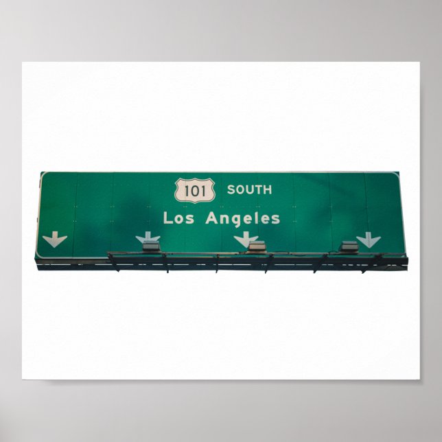 Los Angeles, Kaliforniens gatuskylt Poster (Framsidan)