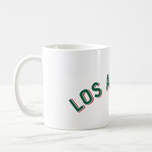 Los Angeles, Kaliforniens Vintage Arch Kaffemugg (Vänster)