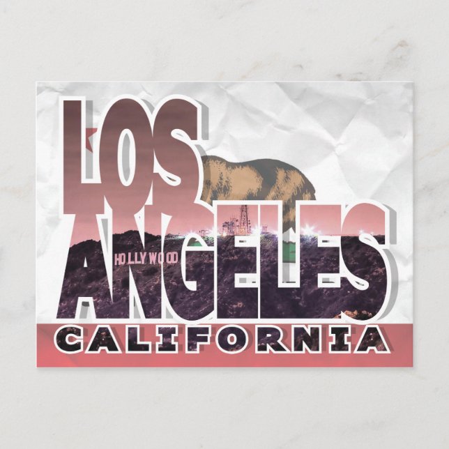 Los Angeles, Kaliforniens vykort (Framsida)