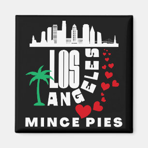 Los Angeles Kärlek Mince Paj Cityscape Magnet