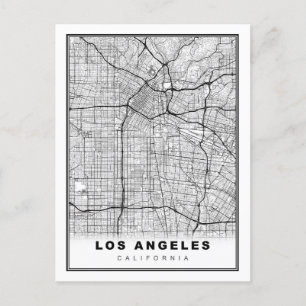 Los Angeles Karta Helg Vykort