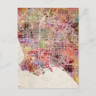 Los Angeles karta Vykort