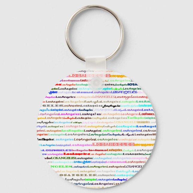 Los Angeles Keychain Nyckelring (Framsida)