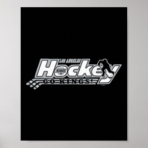 Los Angeles Kings Hockey Svart Officiellt Licensie Poster