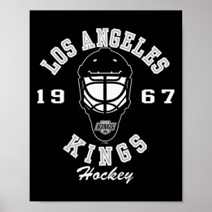 Los Angeles Kings ishockeymask svart officiellt li Poster