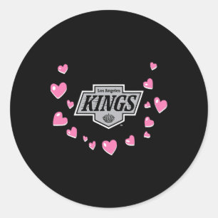 Los Angeles Kings Valentine Love Nhl Officiellt Li Runt Klistermärke