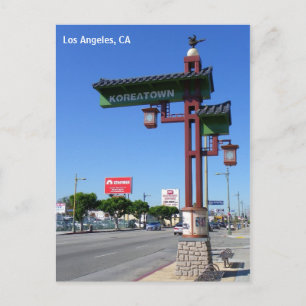 Los Angeles Koreatown Postcard! Vykort