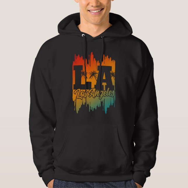 Los Angeles LA California   12 Hoodie (Framsida)