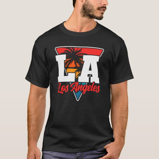 Los Angeles LA California 18 T Shirt (Framsida)