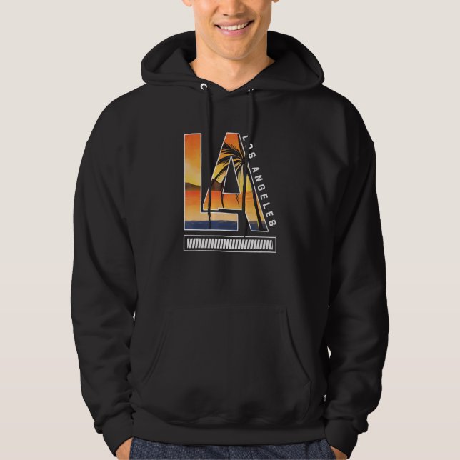 Los Angeles LA California  2 Hoodie (Framsida)