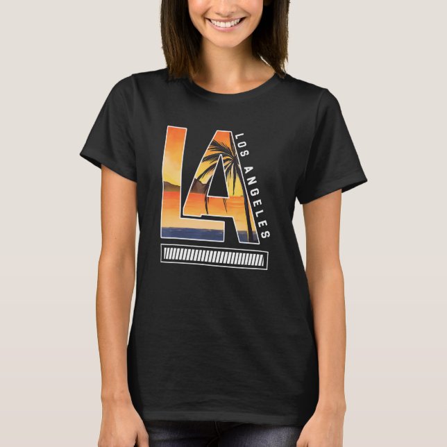 Los Angeles LA California  2 T Shirt (Framsida)
