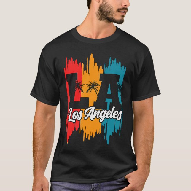 Los Angeles LA California   2 T Shirt (Framsida)