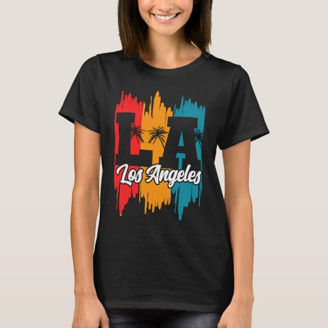 Los Angeles LA California   2 T Shirt (Framsida)