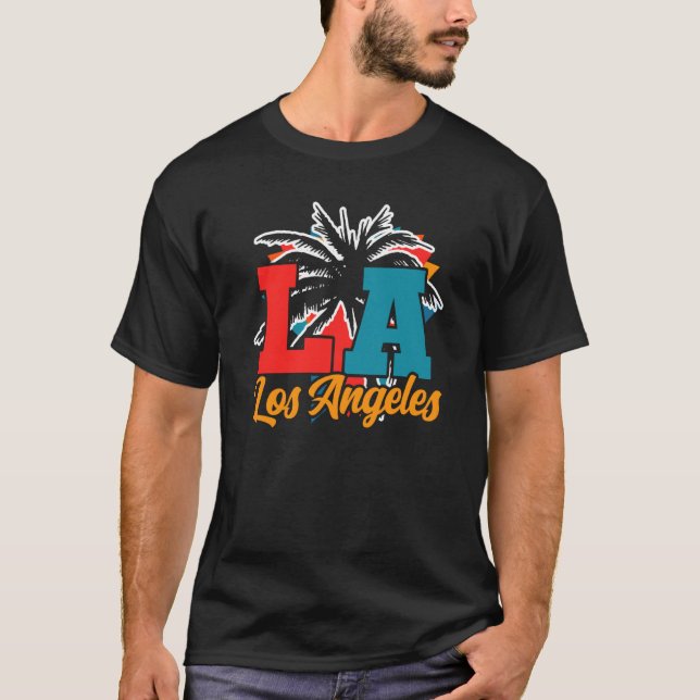 Los Angeles LA California  2 T Shirt (Framsida)