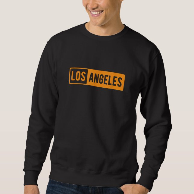Los Angeles LA California Design Lång Ärmad Tröja (Framsida)