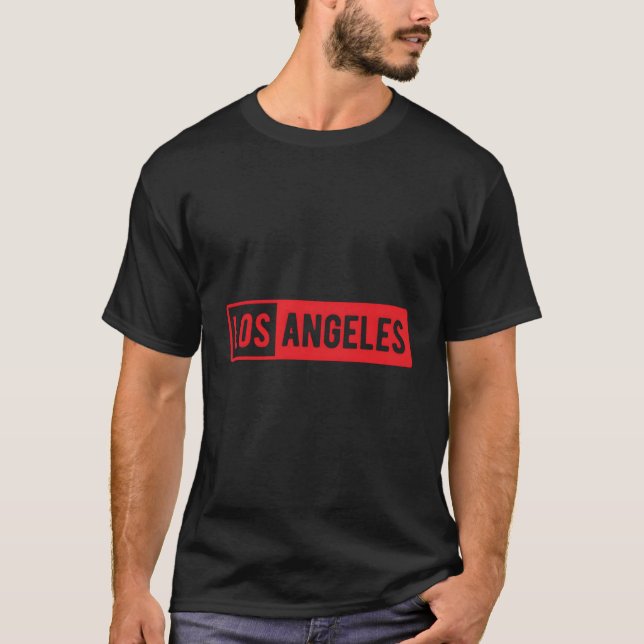 Los Angeles La California Design T Shirt (Framsida)
