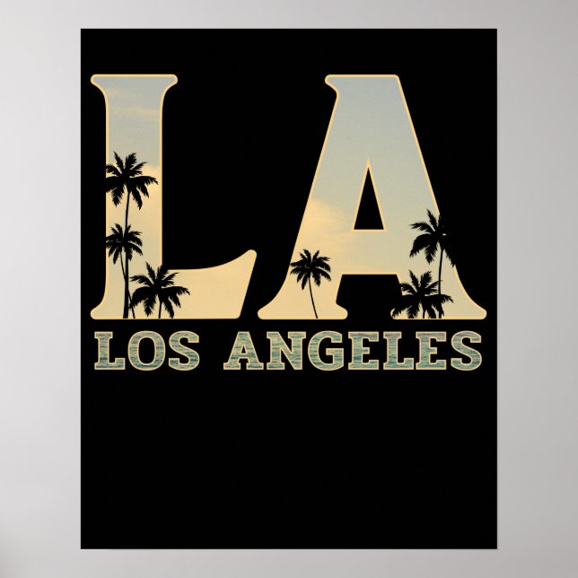 Los Angeles LA California Gift Poster (Framsidan)