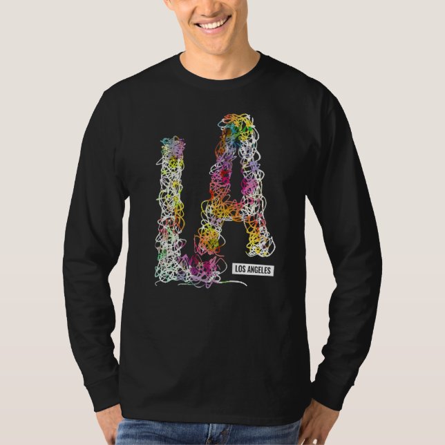 Los Angeles LA California Gift Premium T Shirt (Framsida)