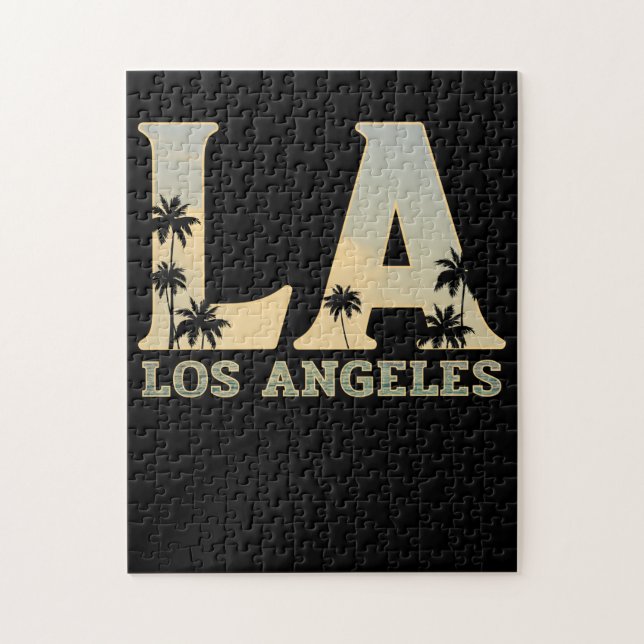 Los Angeles LA California Gift Pussel (Vertikal)