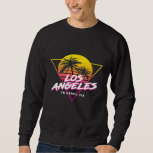 Los Angeles LA California Handflatan Träd USA Surf Lång Ärmad Tröja