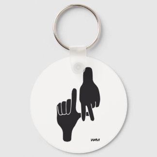 LOS ANGELES LA HAND SIGN NYCKELRING