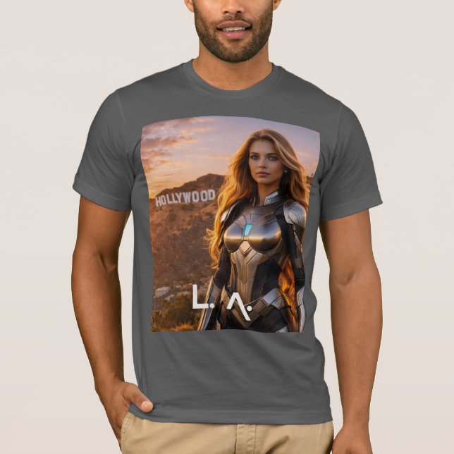 LOS ANGELES - LA T SHIRT (Framsida)