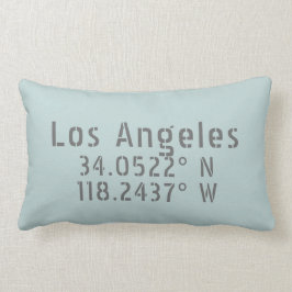 Los Angeles Latitude Longitud Dekorativ kudde