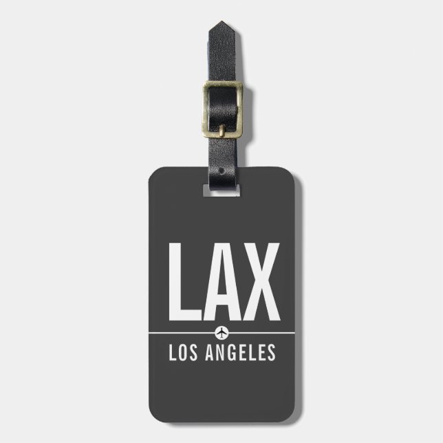Los Angeles LAX flygplatskod - luftfart Bagagebricka (Vertikal Framsida)